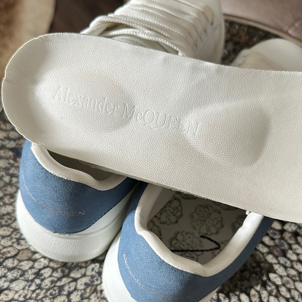 White and Blue Sneakers by Alexander McQueen - Picture 5 of 6